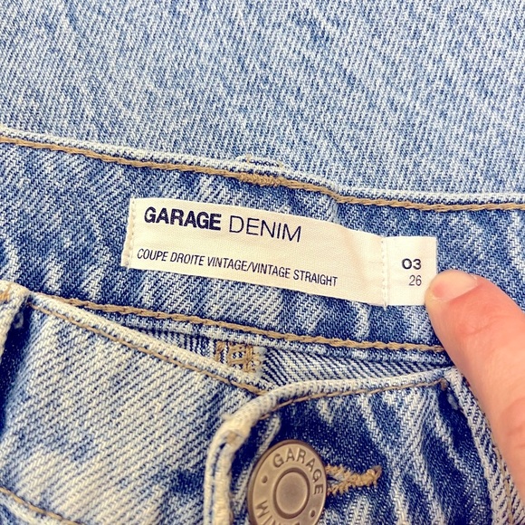 Garage Denim Vintage Straight Jeans - Size 26 - Picture 3 of 10